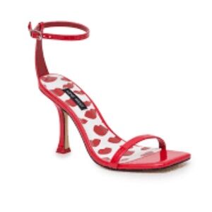 Nine West 6.5
Women's Yess Square Toe Tapered Heel Dress 
Color:Red patent